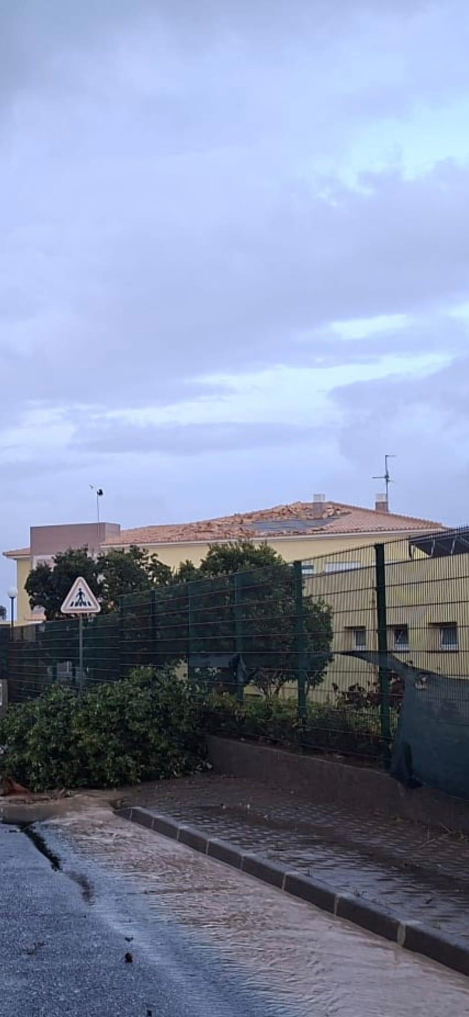 Mais uma habitação foi atingida.