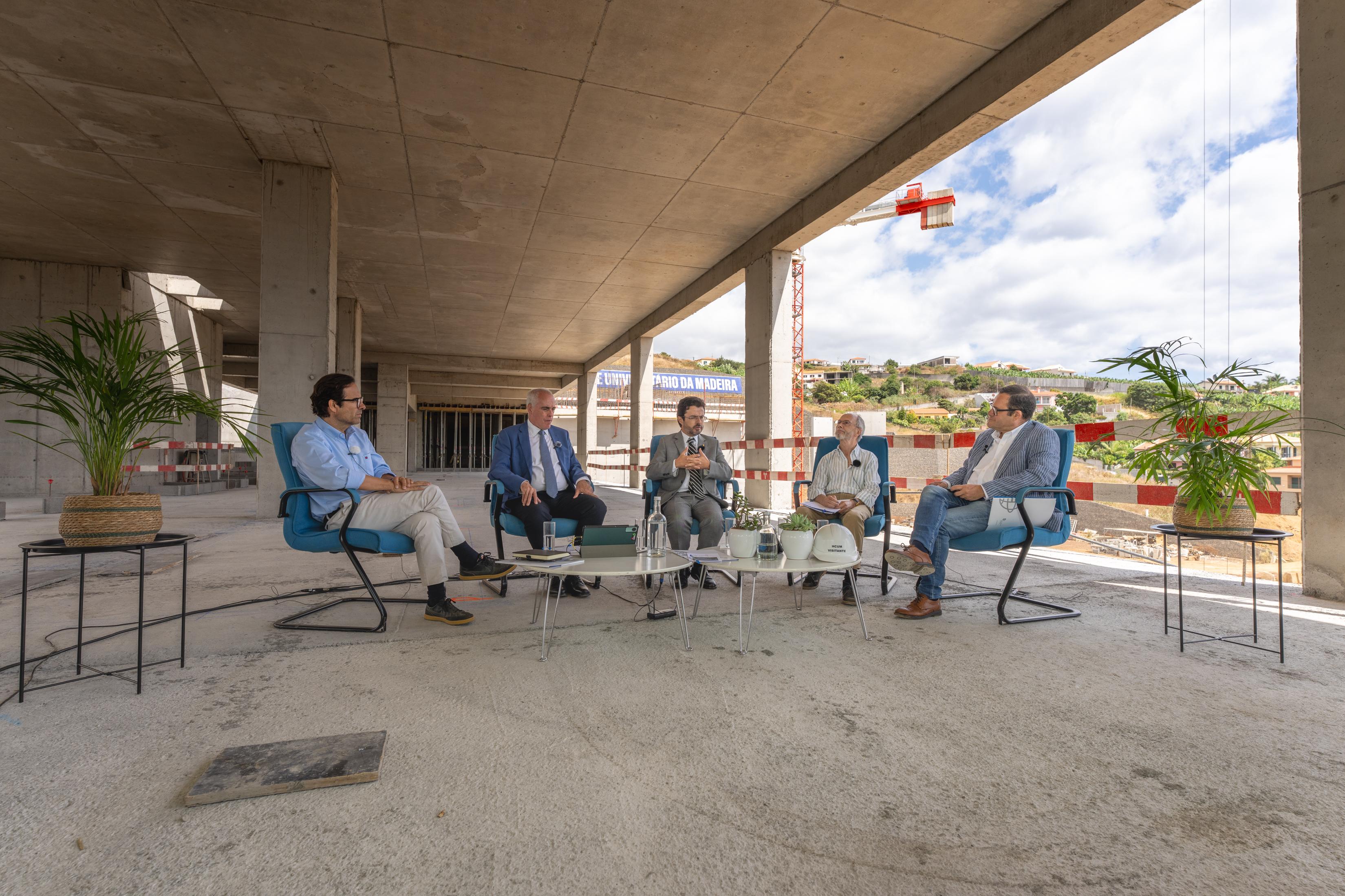 09-09-2025 Fórum JM ‘À Descoberta do novo Hospital’, com Jorge Sousa, Herberto Jesus, Pedro Rodrigues e Ilídio Pelicano (Foto Joana Sousa)