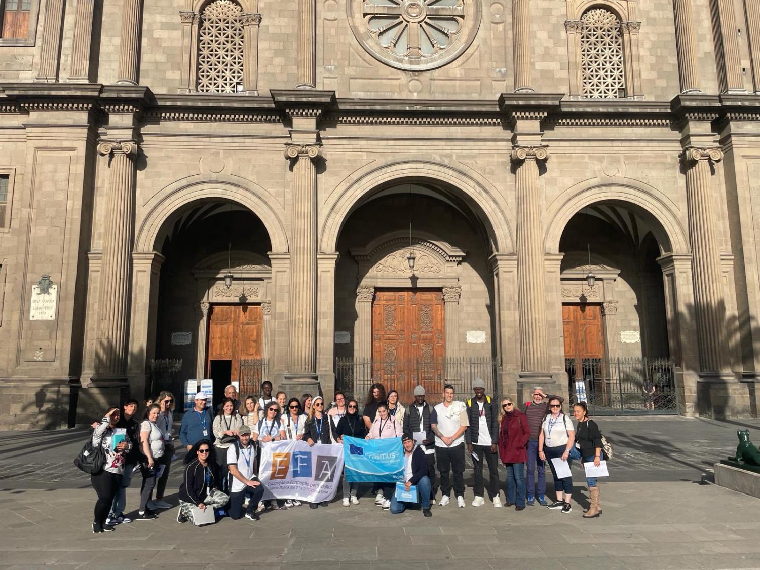 10 alunos de cursos de adultos da Torre visitam Canárias