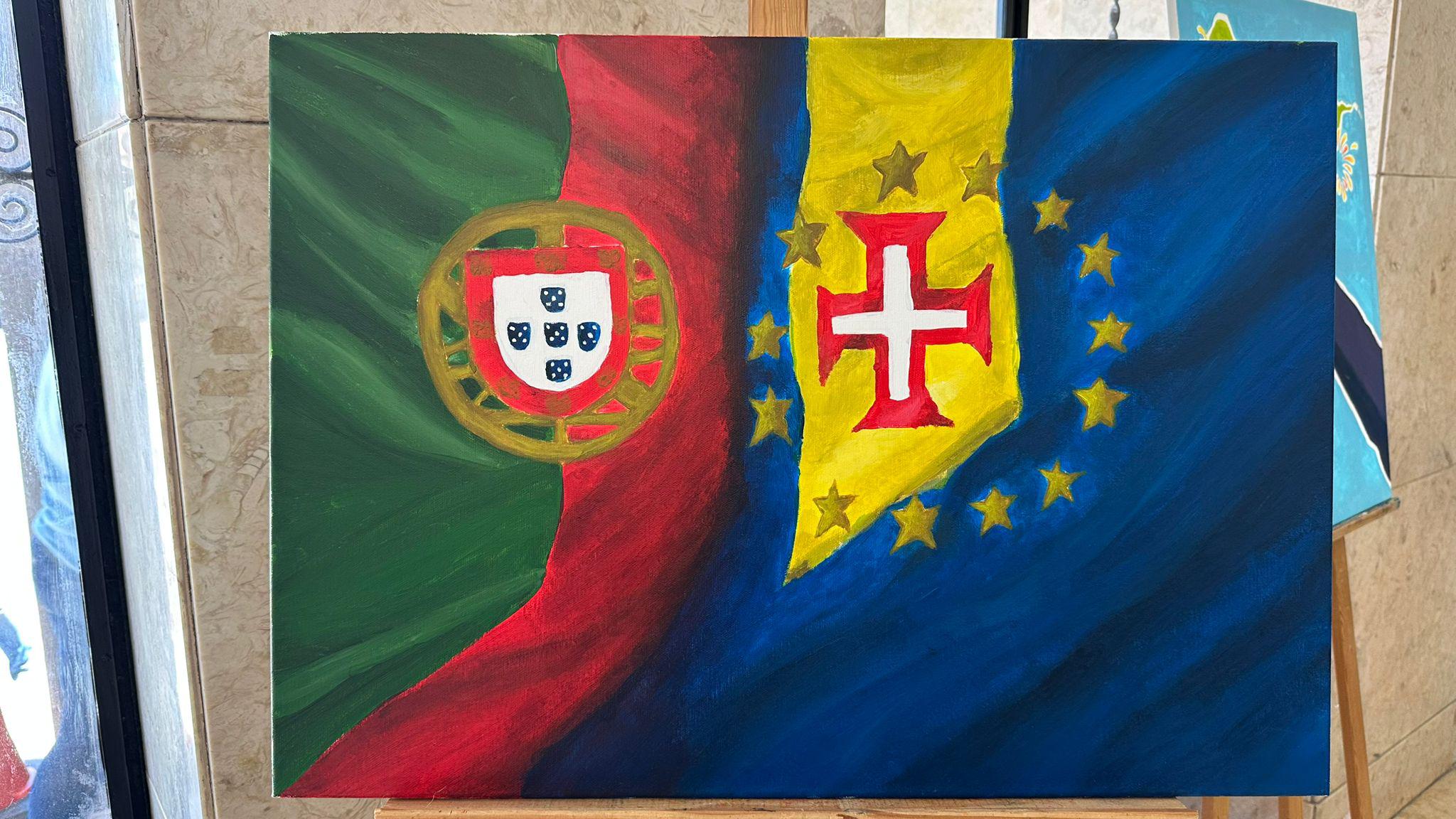 ‘40 anos de integração europeia da RAM’ pintados por alunos da Francisco Franco