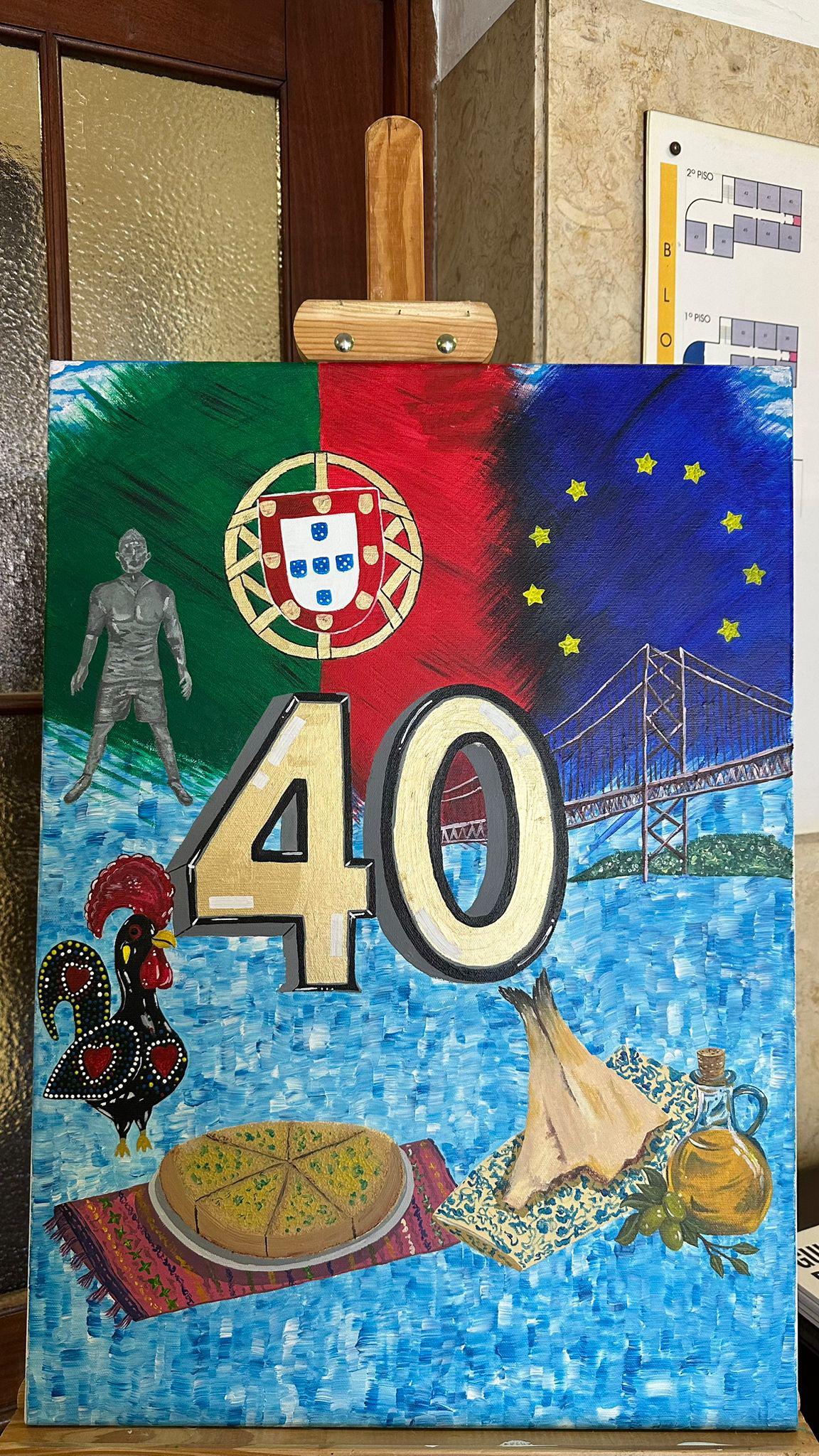 ‘40 anos de integração europeia da RAM’ pintados por alunos da Francisco Franco