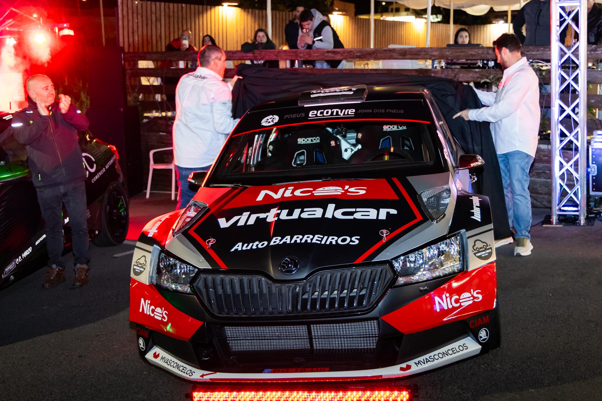 Miguel Nunes e João Paulo apresentam novo Skoda para defender título no Regional de Ralis (com fotos)