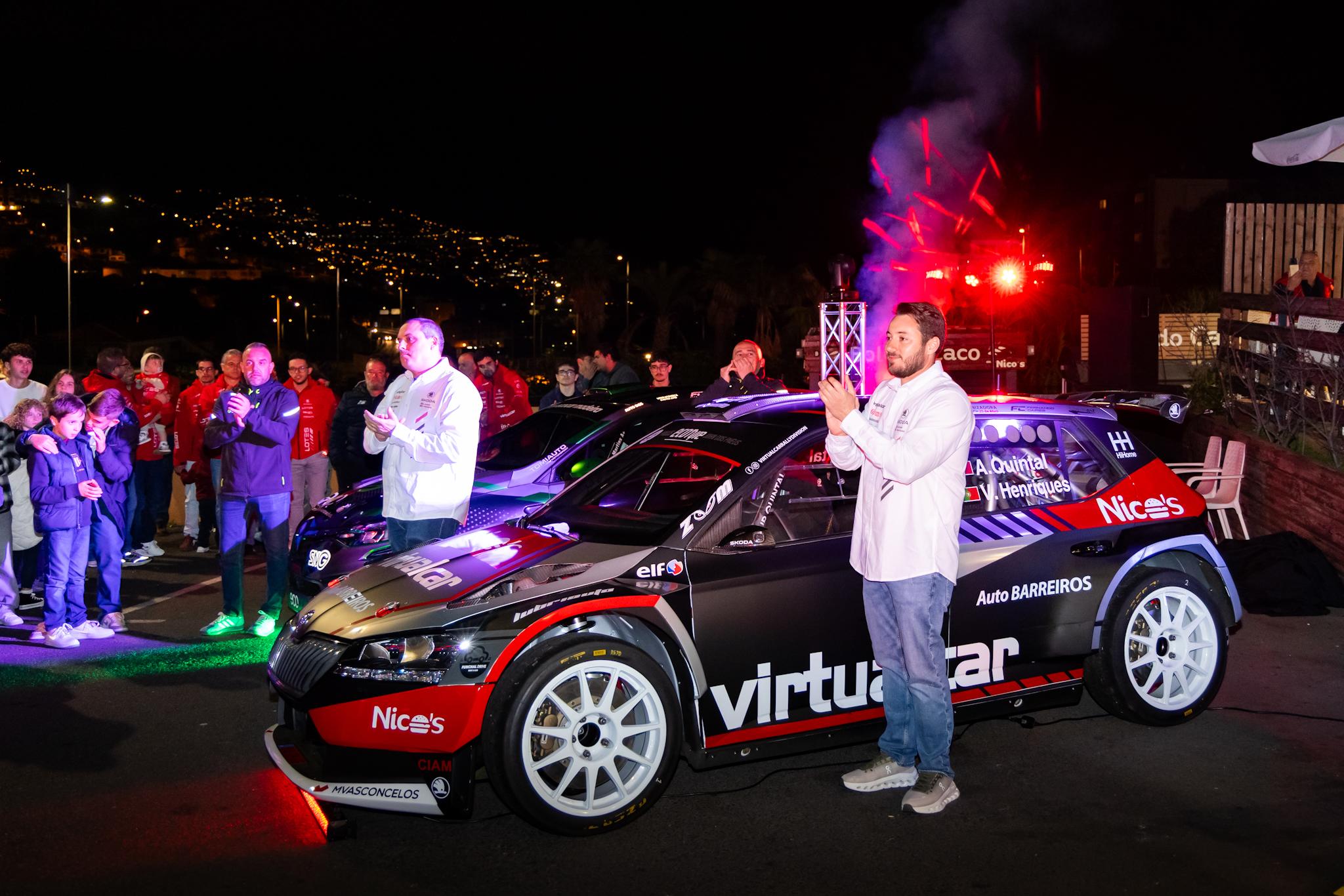 Miguel Nunes e João Paulo apresentam novo Skoda para defender título no Regional de Ralis (com fotos)