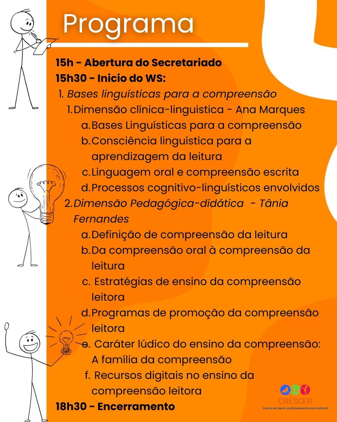 Crescer promove workshop sobre ‘Ensino Explícito da Compreensão da Leitura’