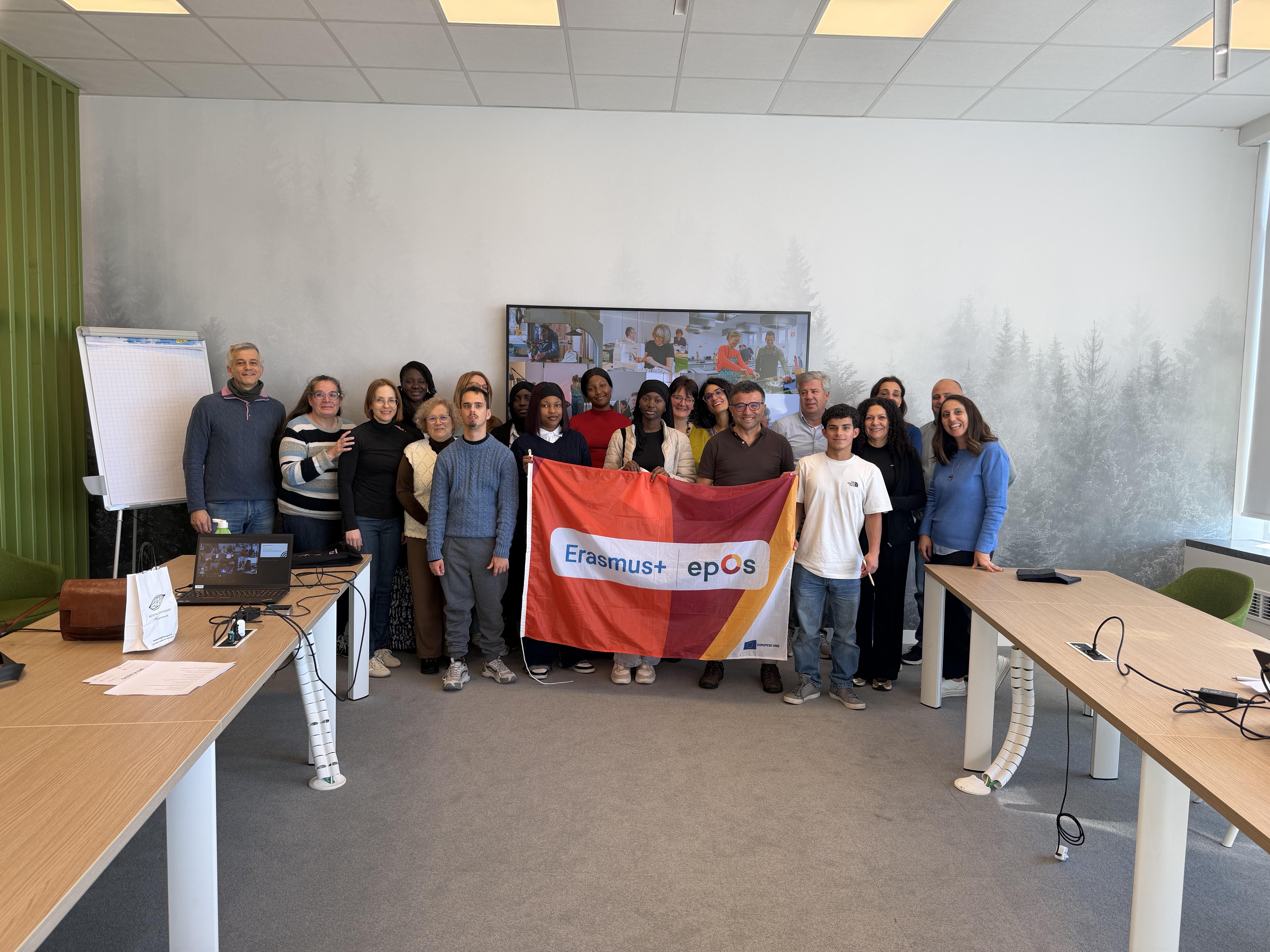 Professores e formandos do Caniço em mobilidade Erasmus+ na Bélgica