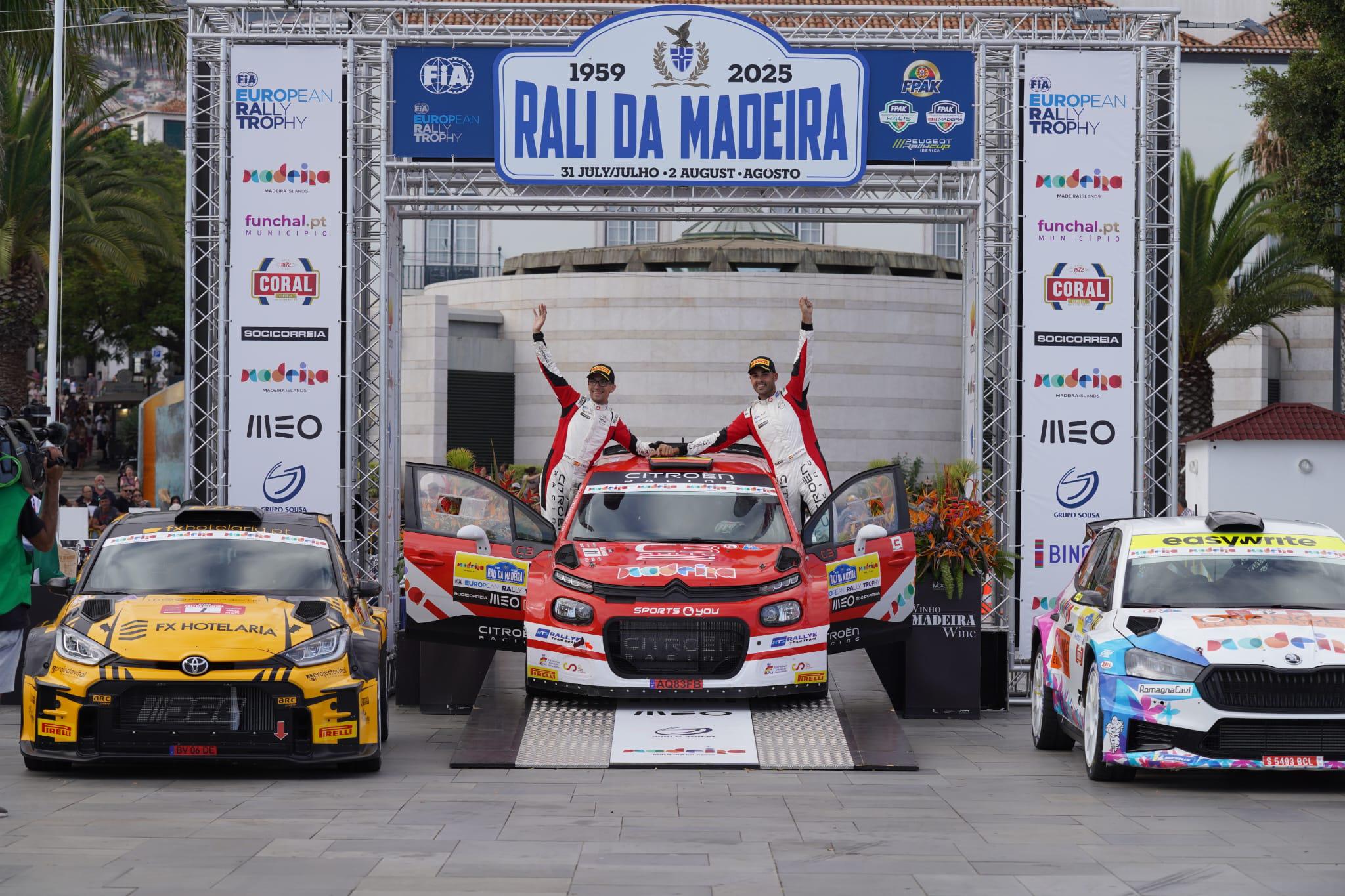 Diego Ruiloba venceu o Rali da Madeira pelo segundo ano consecutivo.