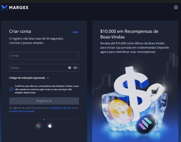 Bónus alto da Corretora Margex torna Trading de Criptomoedas acessível