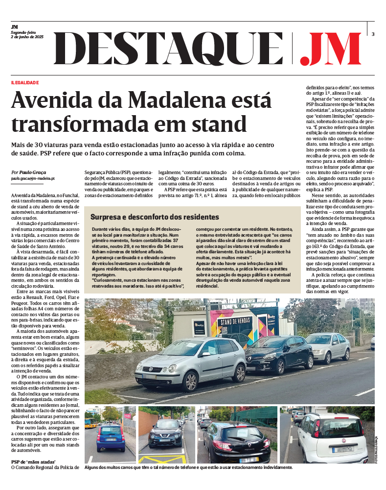 Em junho o JM fazia referência a este assunto.