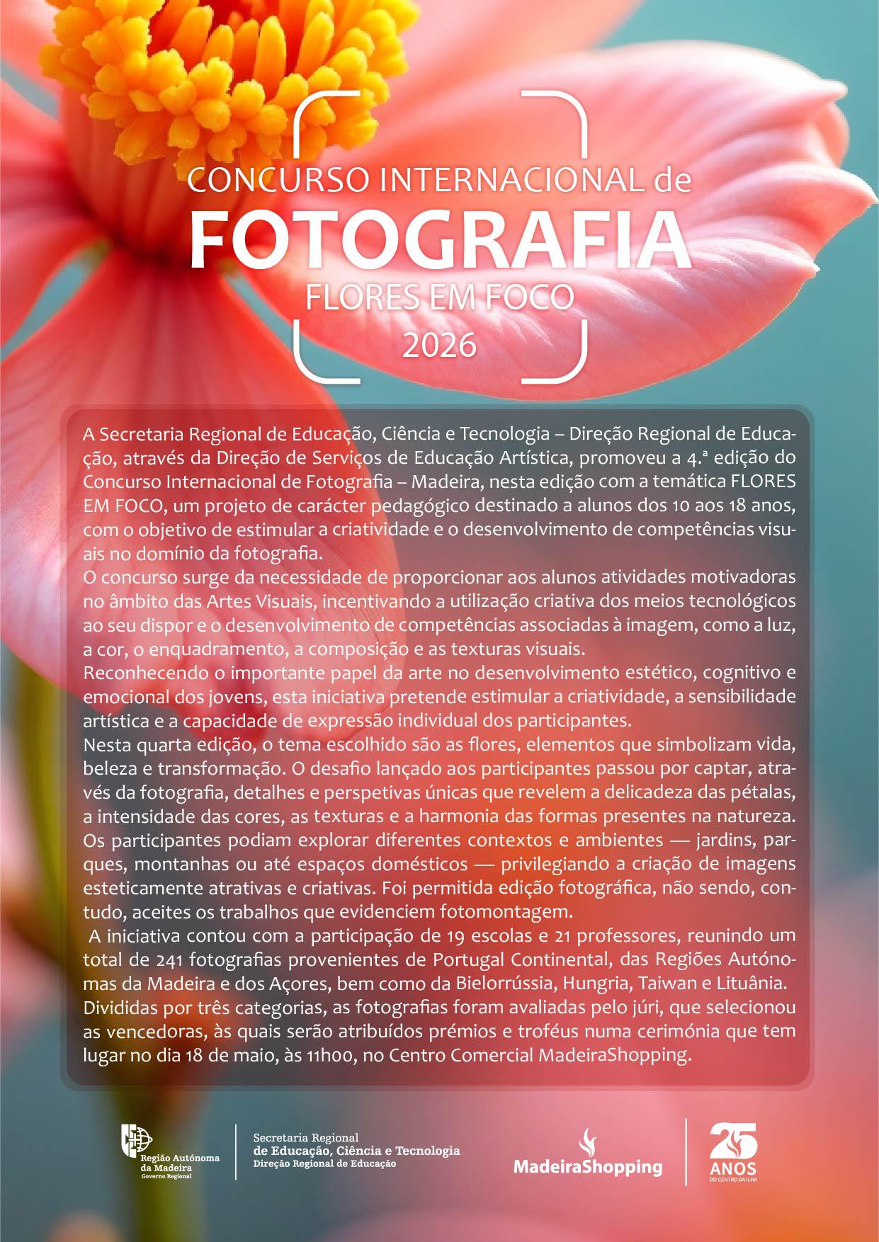Exposição ‘Flores em Foco’ destaca talento jovem em 241 fotografias