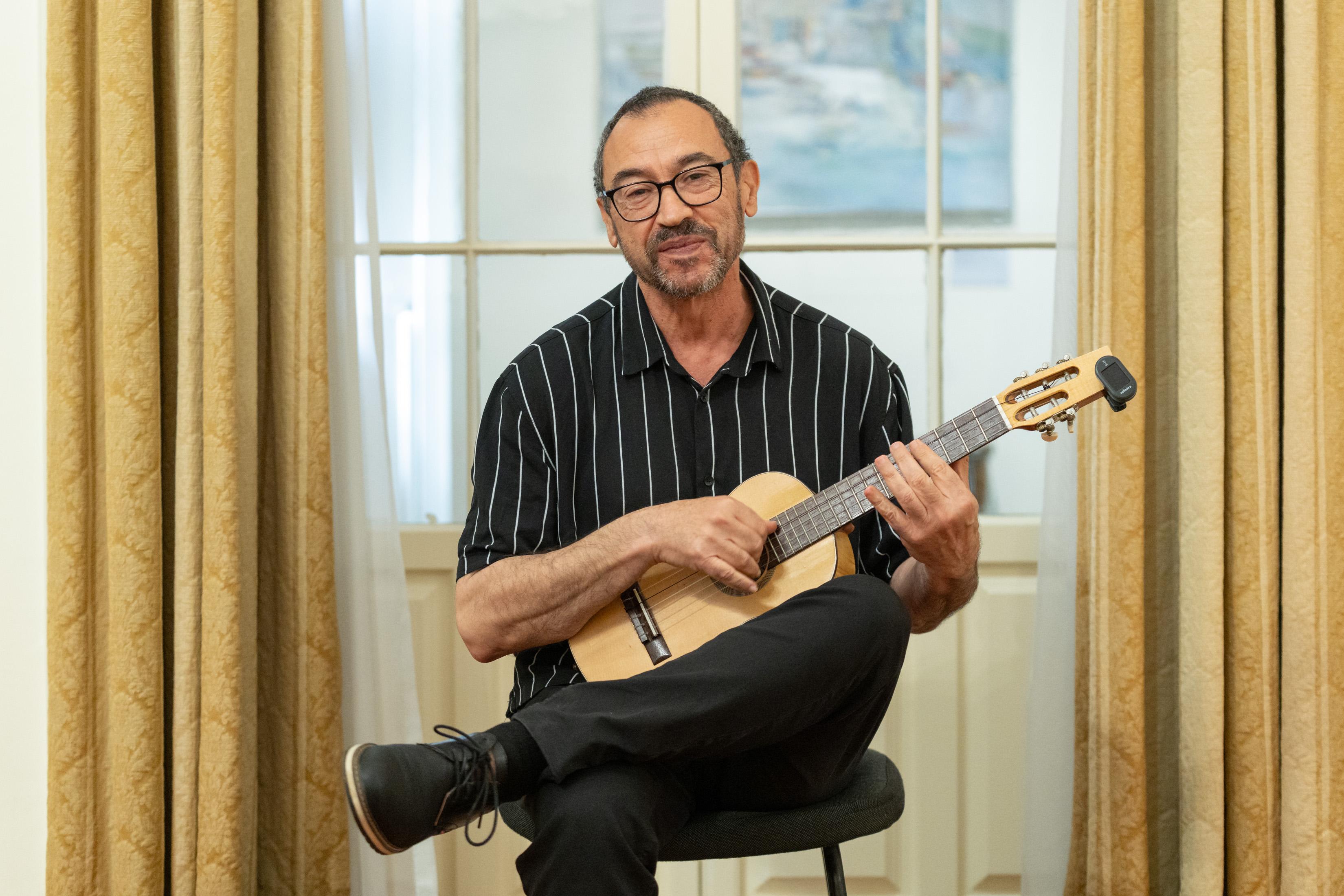 Vitor Sardinha, com o rajão