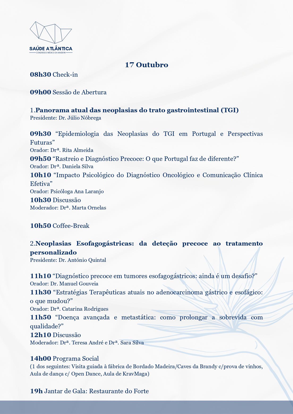 1.ª edição do Congresso Médico da Madeira no Colégio dos Jesuítas