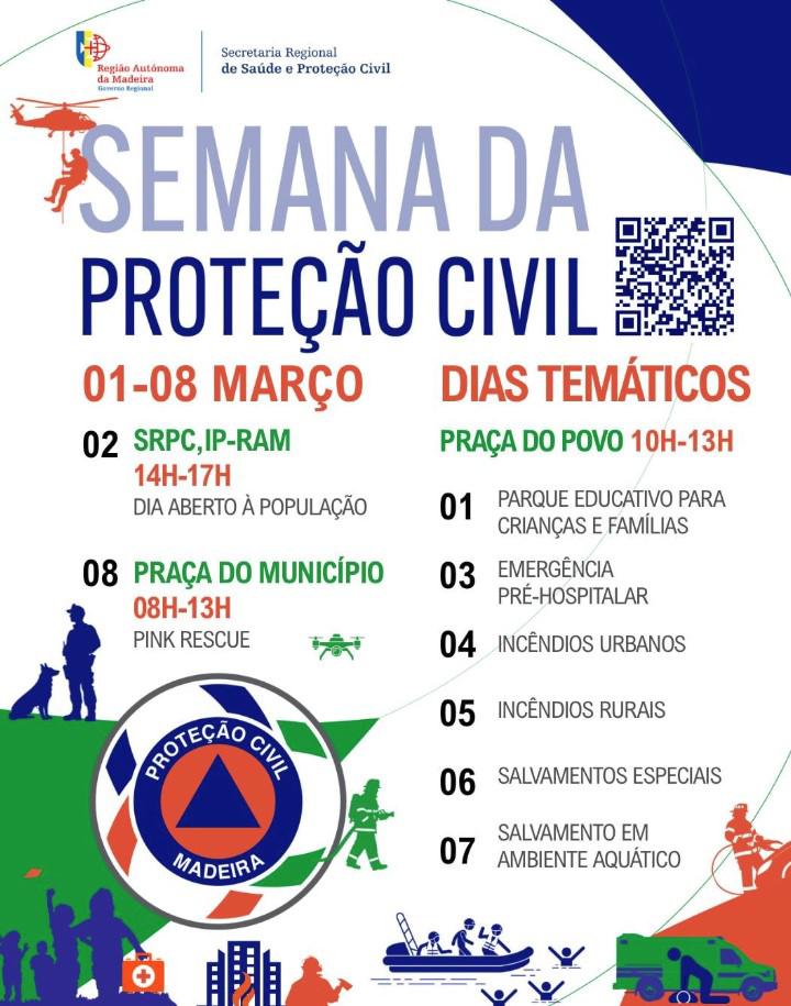 Proteção Civil realiza várias iniciativas na semana da Proteção Civil.