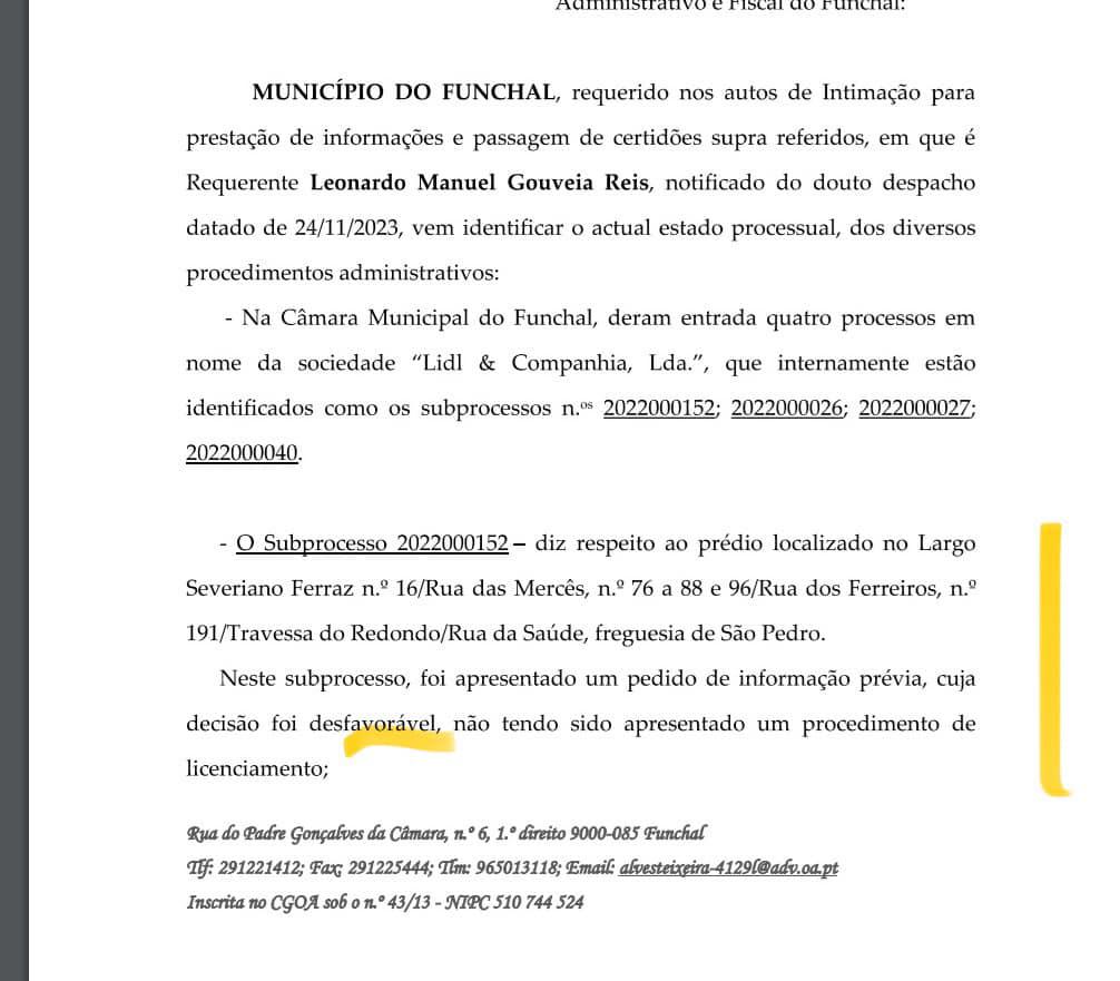 Élvio Sousa accuses Calado of failing two of four LIDL projects in Funchal