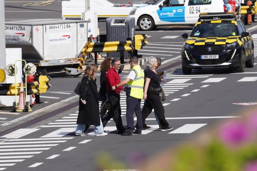 Pedro Calado é acompanhado pela mulher e pela filha.