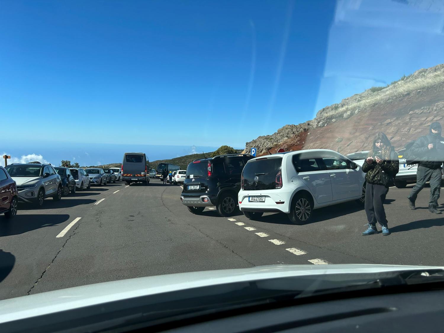Mais um dia caótico neste ponto turístico