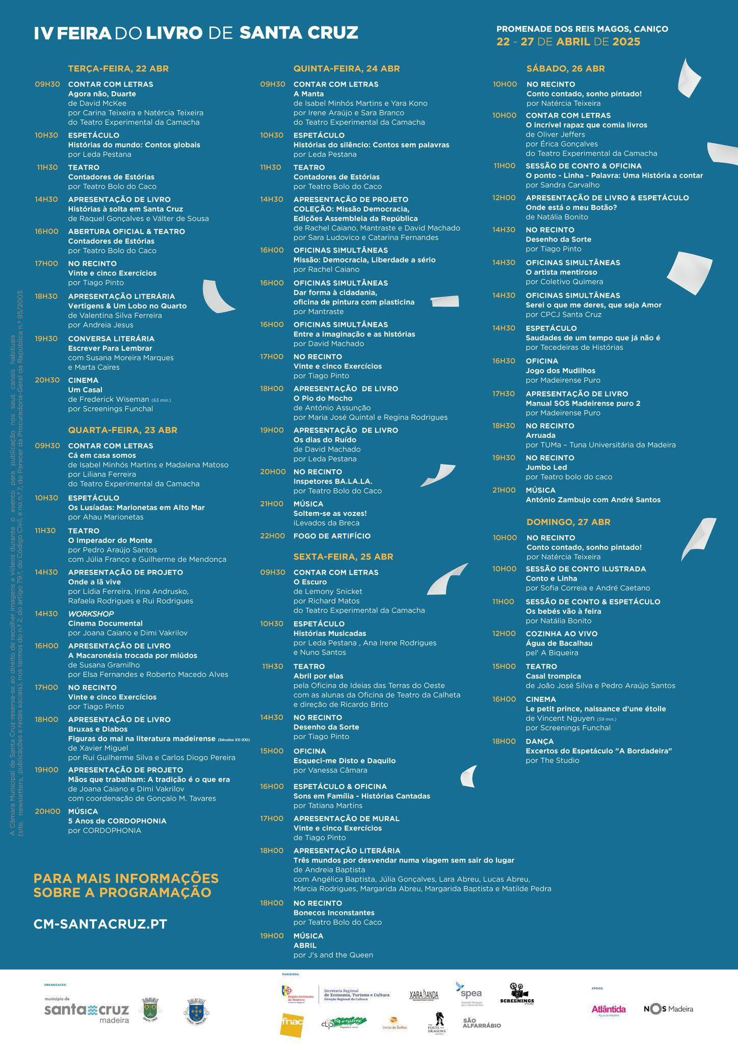 Santa Cruz celebra a sua Feira do Livro com homenagem às histórias que nos fazem