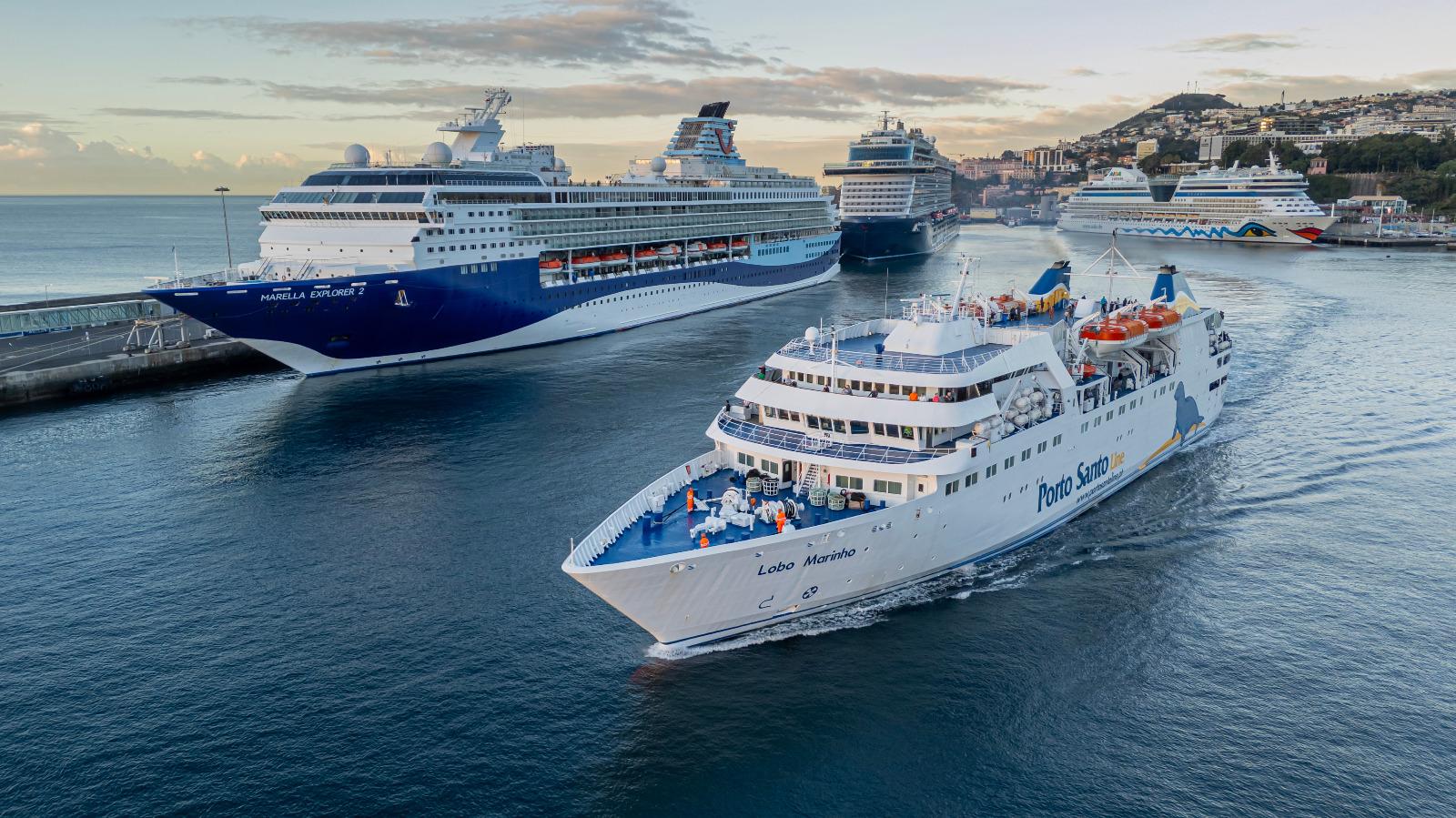 Porto do Funchal com três navios a fazer movimentar 7.700 passageiros (com fotos)