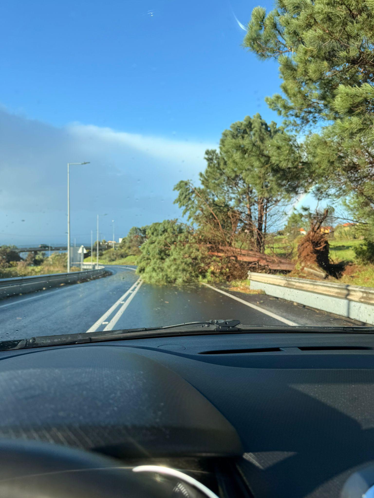 Veja as imagens de destroços provocados pelo mau tempo em diferentes pontos da ilha