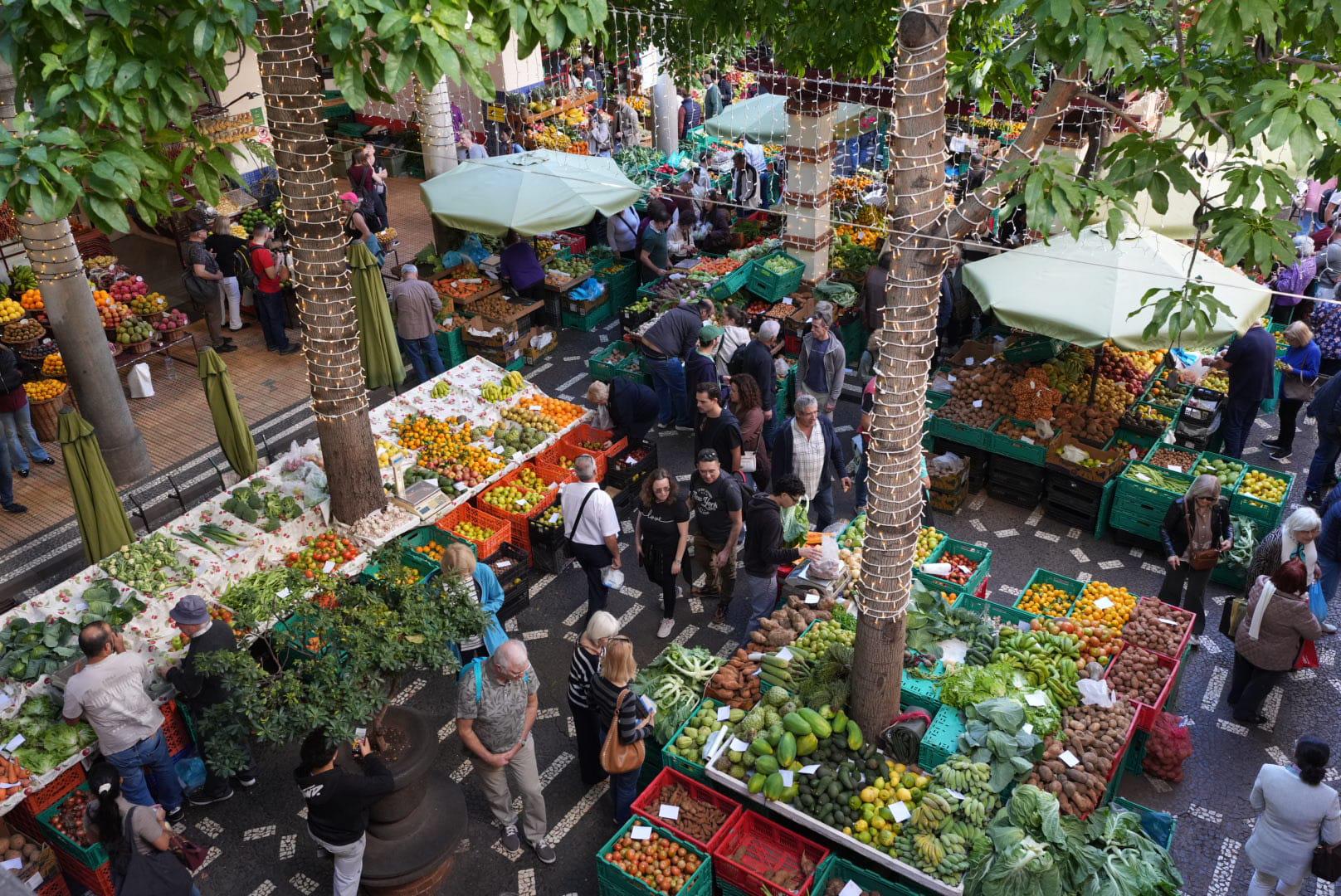 Madeirenses e turistas marcam a tradição das compras no mercado (com fotos)