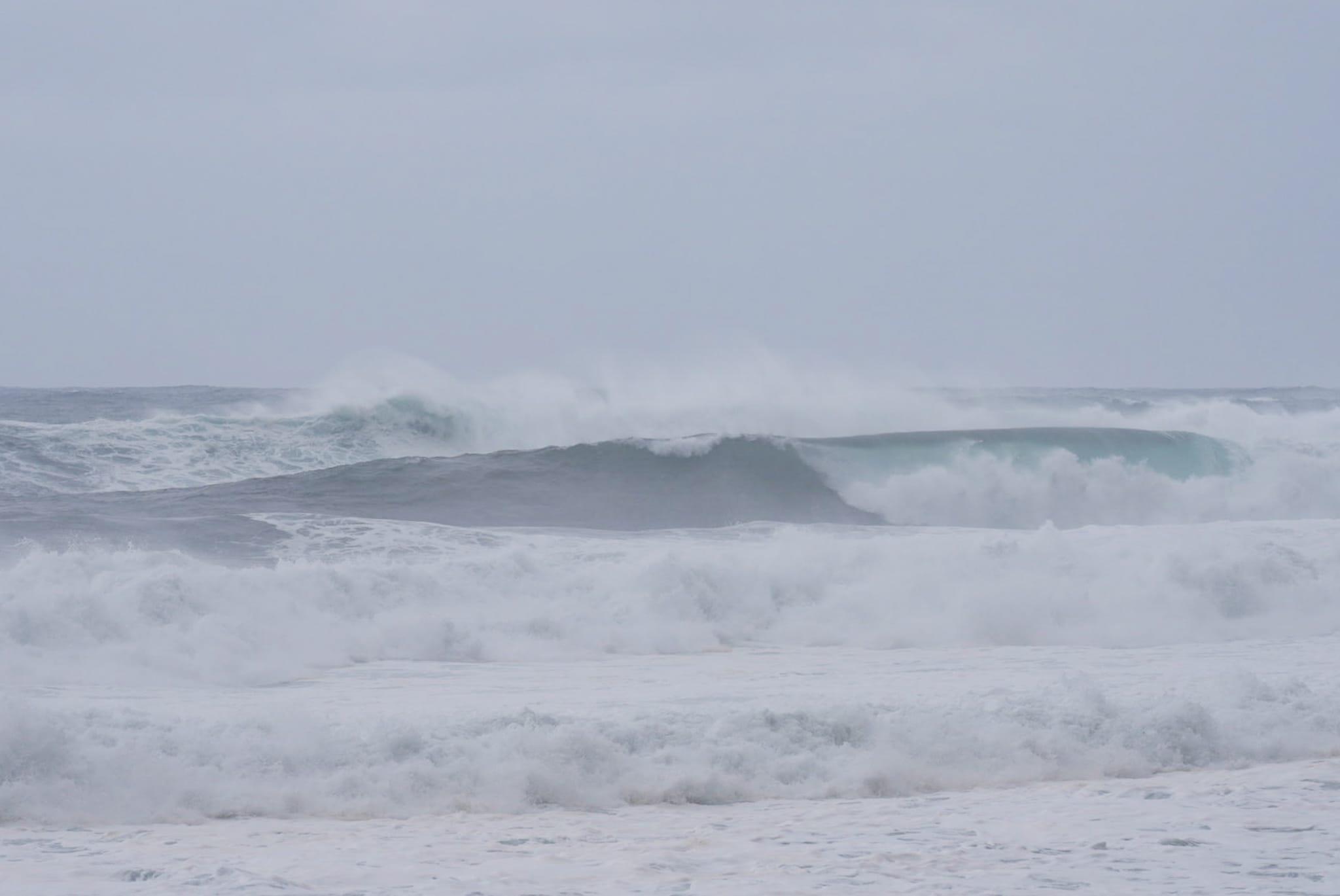 Moradores no Paul do Mar protegem habitações para prevenir nova vaga de agitação marítima (com fotos)