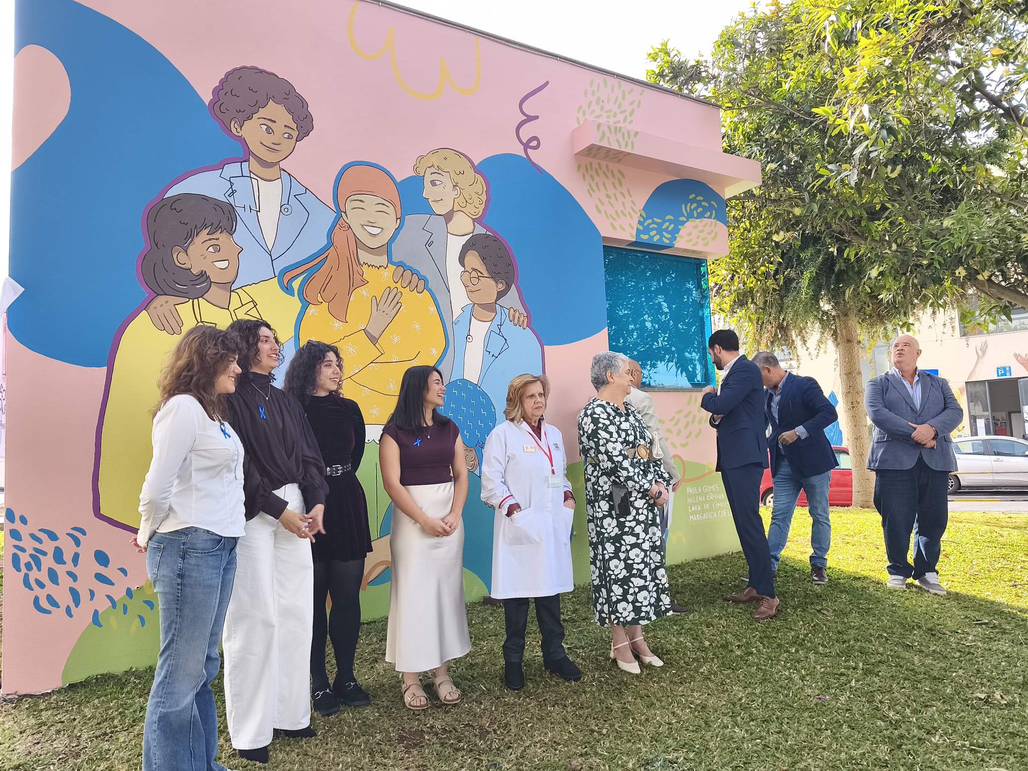 Arte dá forma à esperança em mural alusivo à luta contra o cancro (com fotos e vídeo)