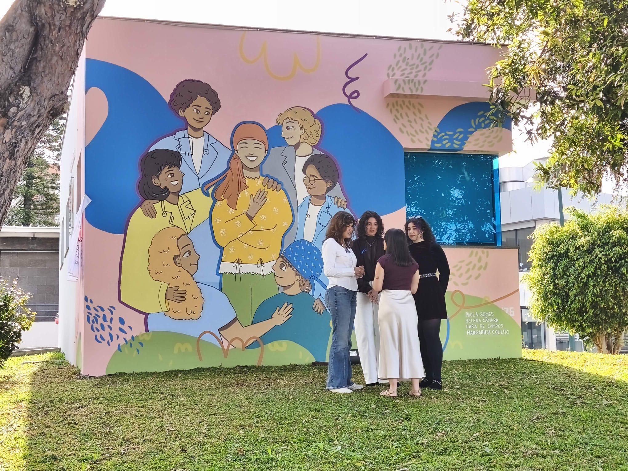 Arte dá forma à esperança em mural alusivo à luta contra o cancro (com fotos e vídeo)