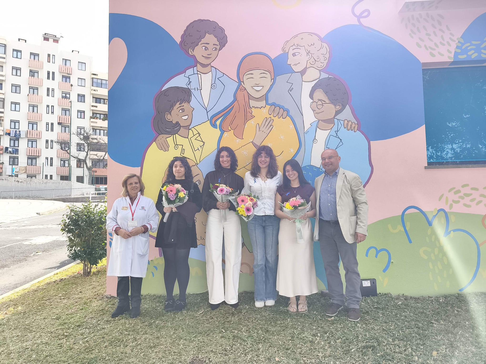 Arte dá forma à esperança em mural alusivo à luta contra o cancro (com fotos e vídeo)